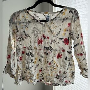 Floral relaxed top